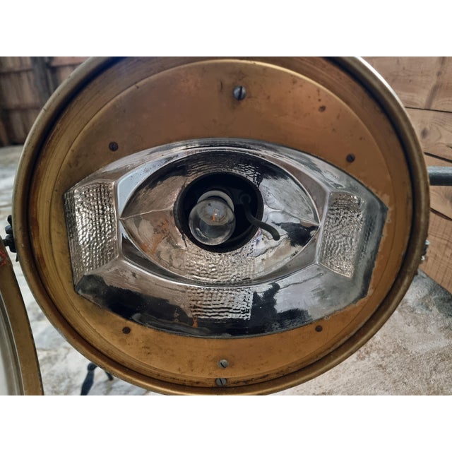 Vintage Street Wall Light in Metal and Glass, 1950s For Sale - Image 9 of 15