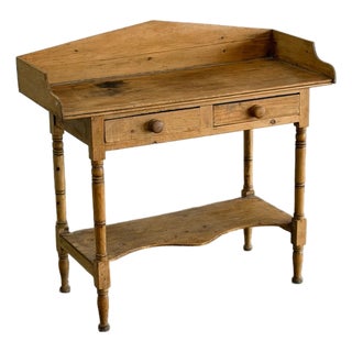 1940s Pine Console For Sale