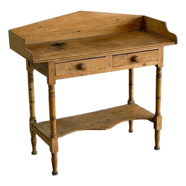 1940s Pine Console For Sale