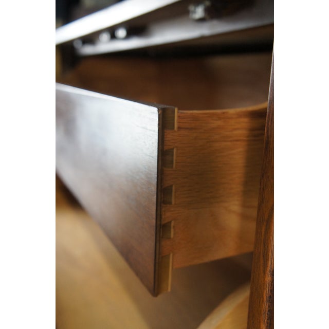 American of Martinsville Mid 20th Century American of Martinsville Tallboy Dresser Gentleman's Chest For Sale - Image 4 of 15