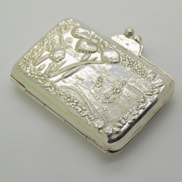 Vintage Italian Handmade Genuine Sterling Silver 925 Pill Snuff Trinket Box, 1970s For Sale - Image 6 of 14