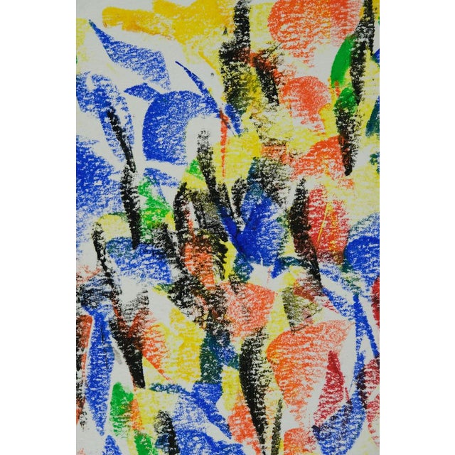 Françoise Galle, Abstract Composition, 1940, Pastel on Paper For Sale - Image 4 of 9