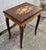Wood VTG.Sorrento Italian Inlaid Wood Music Box Table Jewelry Sewing Side Table For Sale - Image 7 of 17