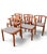 A superb set of six authentic Danish mid-century dining chairs designed by Hans (H.) Frydendal and manufactured by...