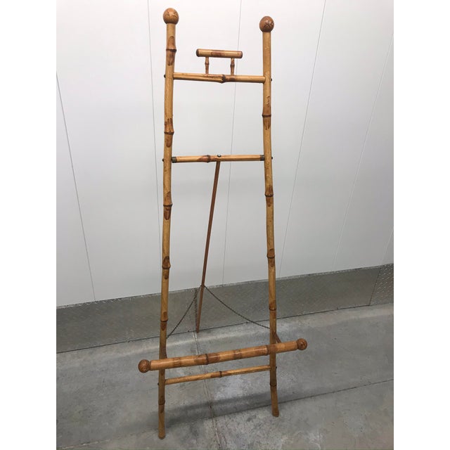 19th Century Boho Chic Bamboo Floor Display Easel Chairish