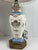 Ivory Mid 20th Century Pair of Vintage Hand Painted Porcelain Table Lamps With Lion Crest and Brass Base For Sale - Image 8 of 9