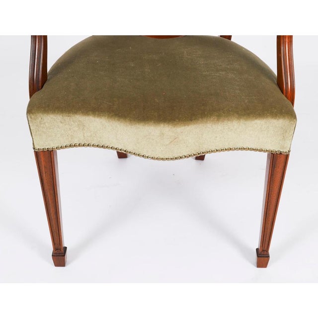 Wood Vintage Shield Back Dining Chairs attributed to William Tillman, 1980s, Set of 8 For Sale - Image 7 of 18