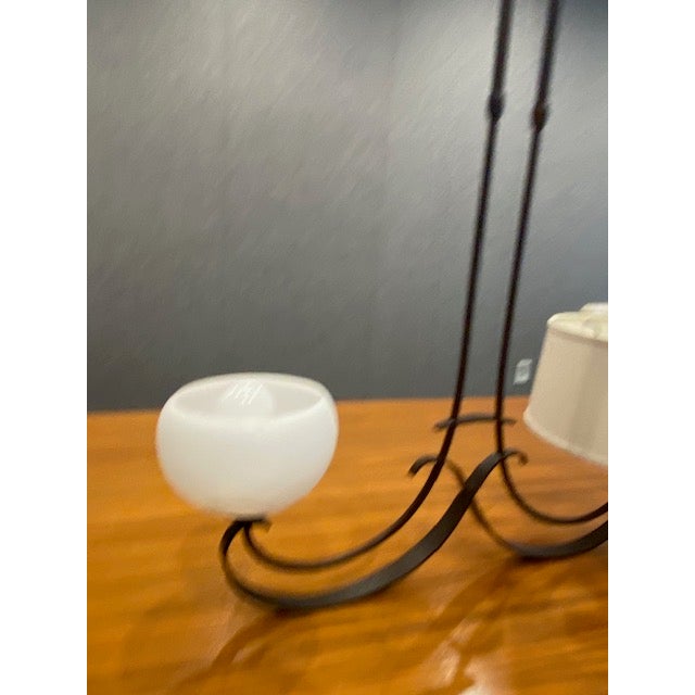2010s Beautiful Hand-Forged Hubbardton Pendant Fixture For Sale - Image 5 of 12