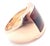 18k Rose Gold Bull's Eye Quartz Santos Dumont Ring by Cartier. **This ring comes with Cartier Certificate, service paper...