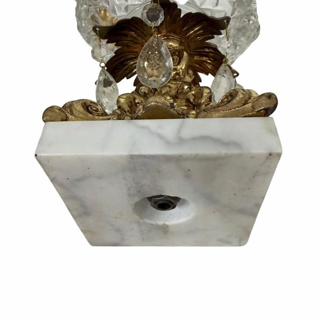 Traditional Vintage West Germany Monarch Crystal Pedestal Center Bowl For Sale - Image 3 of 4