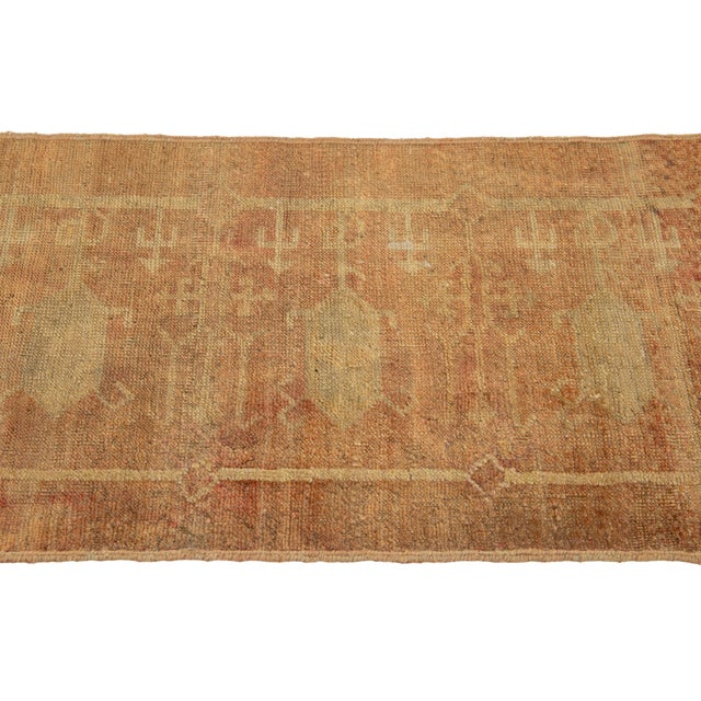 2 X 6 Handcrafted Vintage Turkish Anatolian Rust Wool Runner For Sale In New York - Image 6 of 8