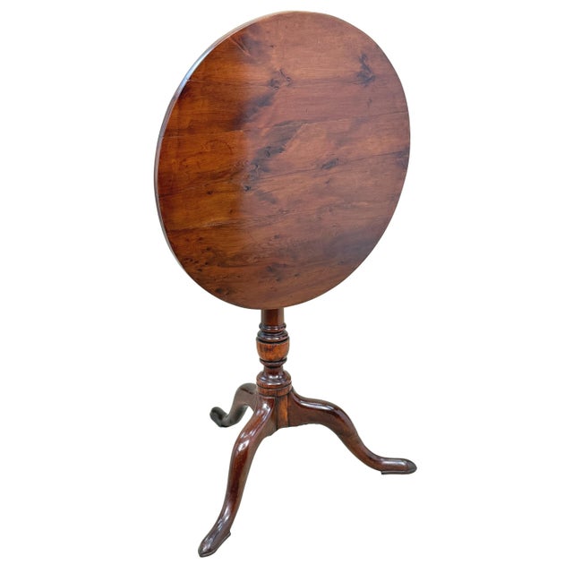Georgian Yew Wood Tripod Table, 1750s For Sale - Image 11 of 12