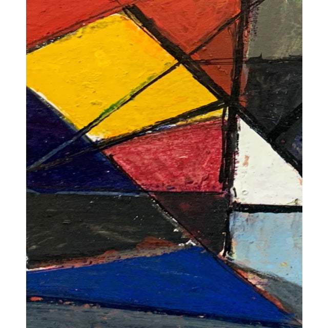 Martin Rosenthal "Crossed Lines" 1965 Encaustic & Oil paint on paper 19.25"x13" unframed Signed and dated in ink lower...