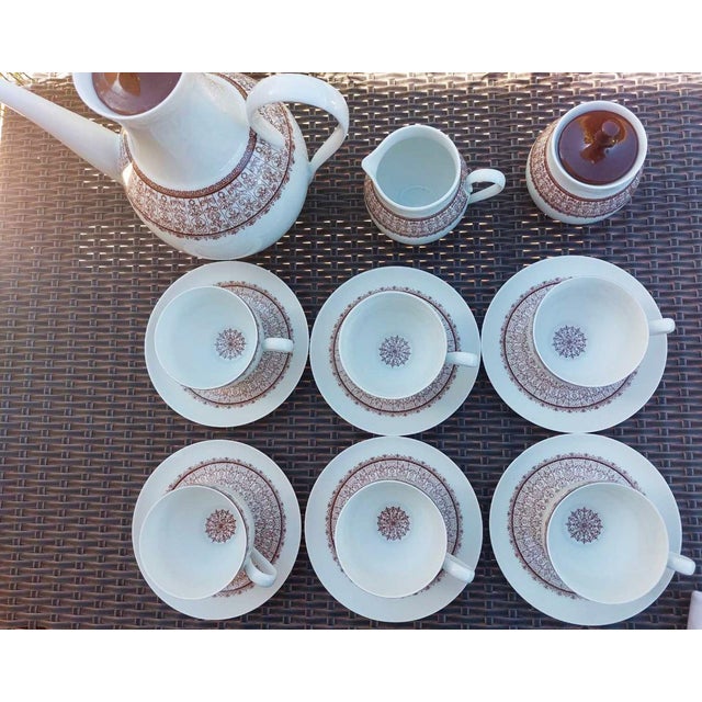 Baroque Vintage Bidasoa Coffee Set, 1960s, Set of 15 For Sale - Image 3 of 11