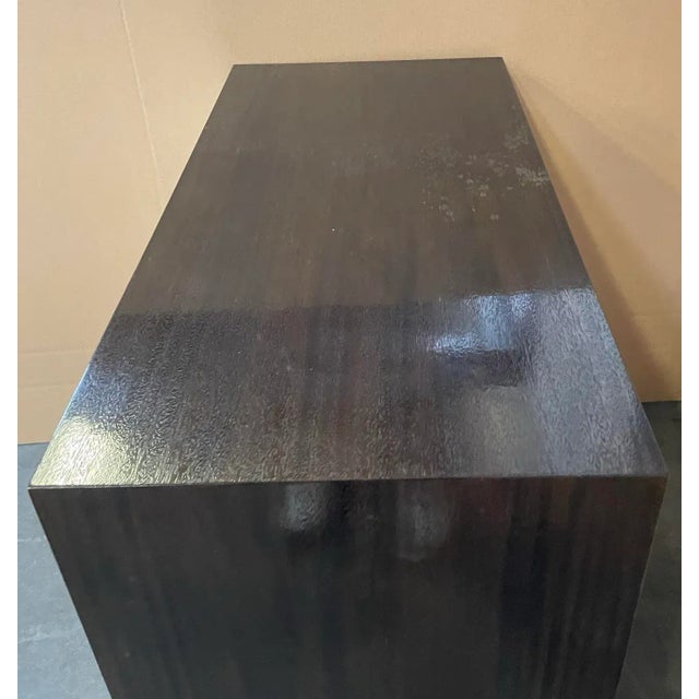 Ribbon Mahogany Frame & White Cloud Lacquer Chinois Chest From the Madeline Stuart Collection For Sale - Image 9 of 13