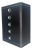 Black Lacquer & Silver 5 Drawers Art Deco Tall Chest Dresser MINT For Sale
