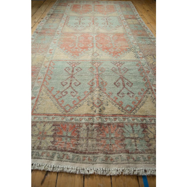 Vintage Distressed Oushak Rug Runner - 5'6" x 11'10" For Sale - Image 9 of 12