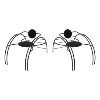 Pair of Vintage Postmodern Quebec 69 "Spider" Chairs by Les Amisca For Sale