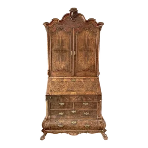 Baroque Style Drop Front Secretary Desk