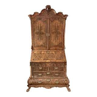 Baroque Style Drop Front Secretary Desk , Tv Cabinet , Hidden Cocktail Bar, Dressing Table or Vanity , Entry Way Statement Piece, Caligraphy Station. For Sale