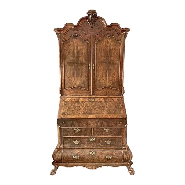 Baroque Style Drop Front Secretary Desk , Tv Cabinet , Hidden Cocktail Bar, Dressing Table or Vanity , Entry Way Statement Piece, Caligraphy Station. For Sale