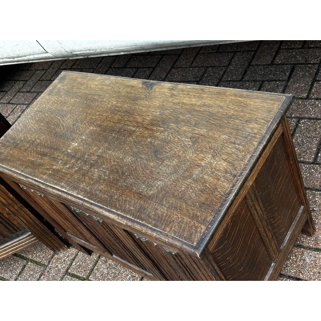 Small Oak Coffers, Set of 2 For Sale - Image 6 of 9