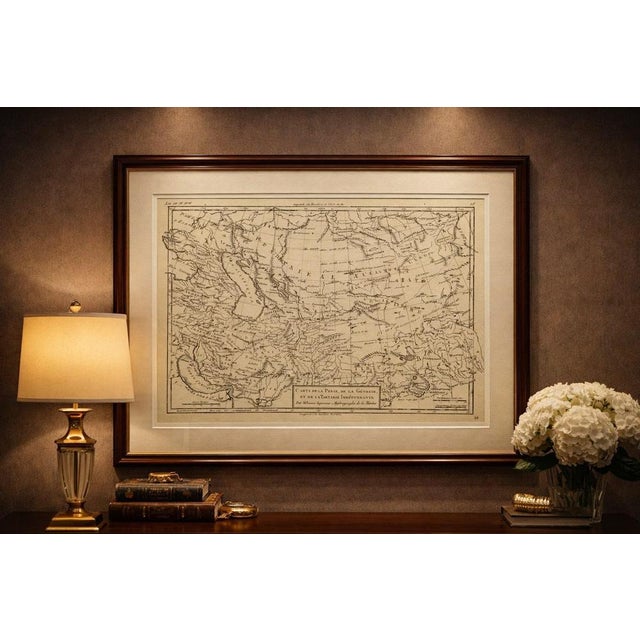Persia, Georgia & Central Asia – Antique Map, Bonne c1780 : Covering Persia, Georgia, and parts of Central Asia, this map...