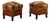 Art Deco Walnut Stools with Velvet Upholstery, Italy, 1920s, Set of 2 For Sale