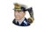 Rare large vintage Royal Doulton porcelain character jug of Admiral David Beatty wearing his distinctive naval uniform...
