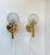 Mid-Century Modern Danish Modern Brass and Frosted Glass Wall Sconces from Abo Metalkunst, 1970s, Set of 2 For Sale - Image 3 of 7