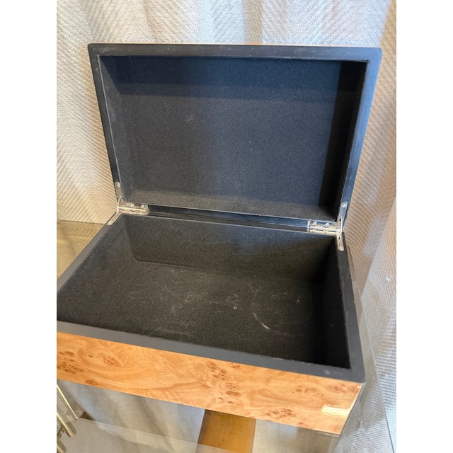 Wood Burlwood Box For Sale - Image 4 of 5