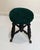 A charming antique-style Victorian stool featuring an elaborately turned dark wood base supported by four distinctive...