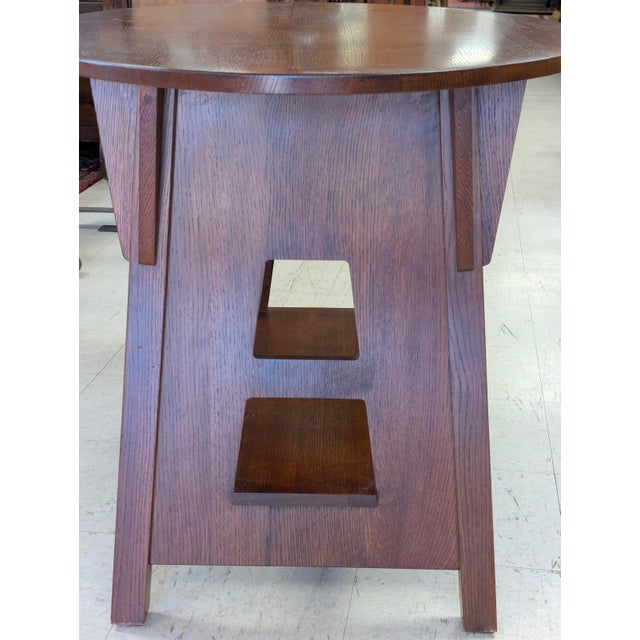 Stickley Stickley Arts and Crafts Oak Library Table For Sale - Image 4 of 12