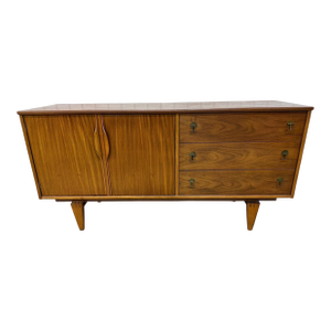 Mid-Century Modern Stanley Walnut Sideboard - Refinished!