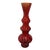 Red Glass Bottle Vase For Sale
