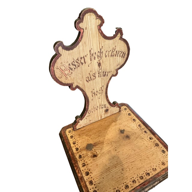 Antique German Folk Art - Mountain Area Chair For Sale - Image 4 of 10