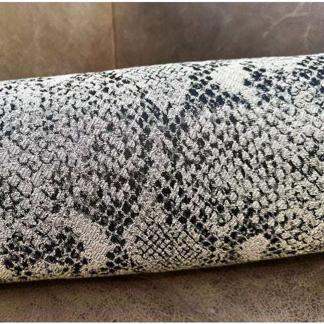 Reptile Texture Cylinder Cushion Cover For Sale In Los Angeles - Image 6 of 7