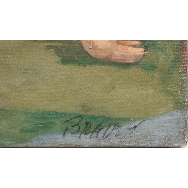 John Braden Two Nude Female Figures Oil on Canvas For Sale In New York - Image 6 of 9