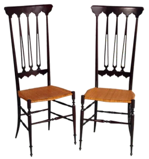 Set of High Back Chiavarina Chair by Gio Ponti for Sac Chiavari, 1950s