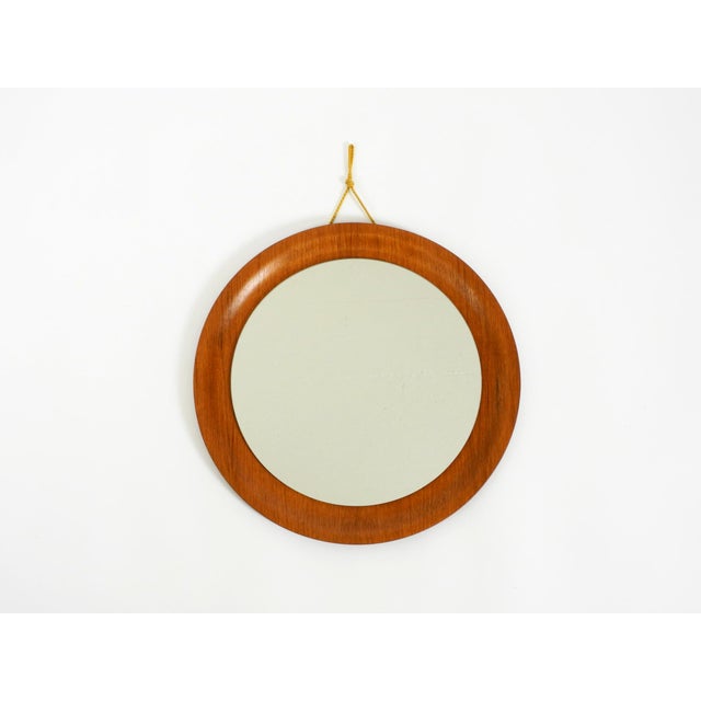 Mid-Century Modern Round Teak Wall Mirror by Ary Fanerprodukter Nybro, Sweden, 1960s For Sale - Image 13 of 13