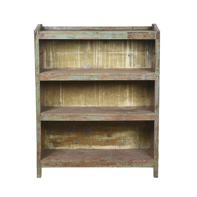 Wood Industrial Wood and Metal Bookcase, 1800 For Sale - Image 7 of 7