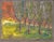 "Edge of the Forest" monotype with additional brush work by Fritz Blumenthal (Germany, 1913-2002). Unframed with mat....