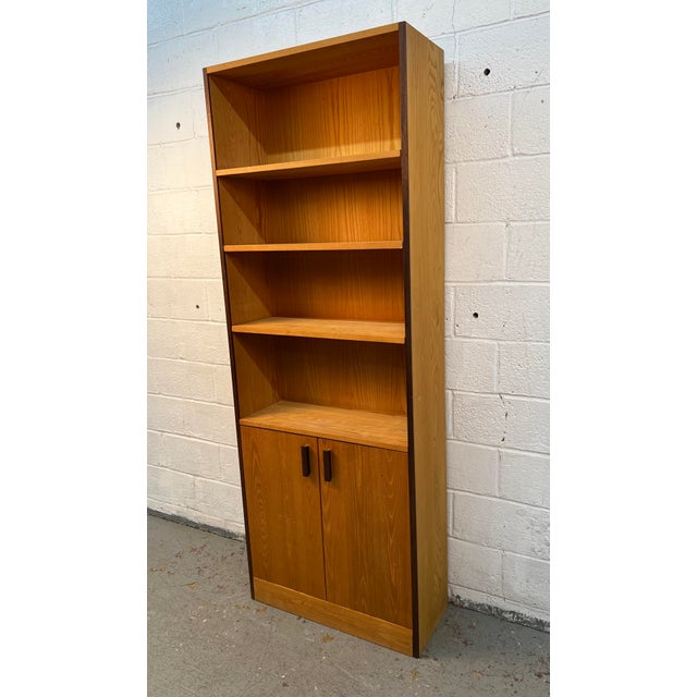 Mid-Century Modern Mid-Century Modern Style Bookcase W/ Storage For Sale - Image 3 of 7