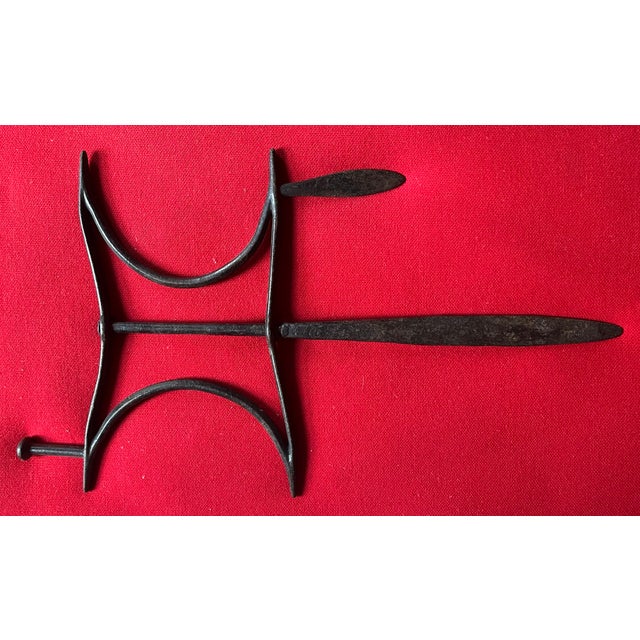 Black Antique 19th Century English Victorian Wrought Iron Garden Flower Bed Edging Tool For Sale - Image 8 of 16