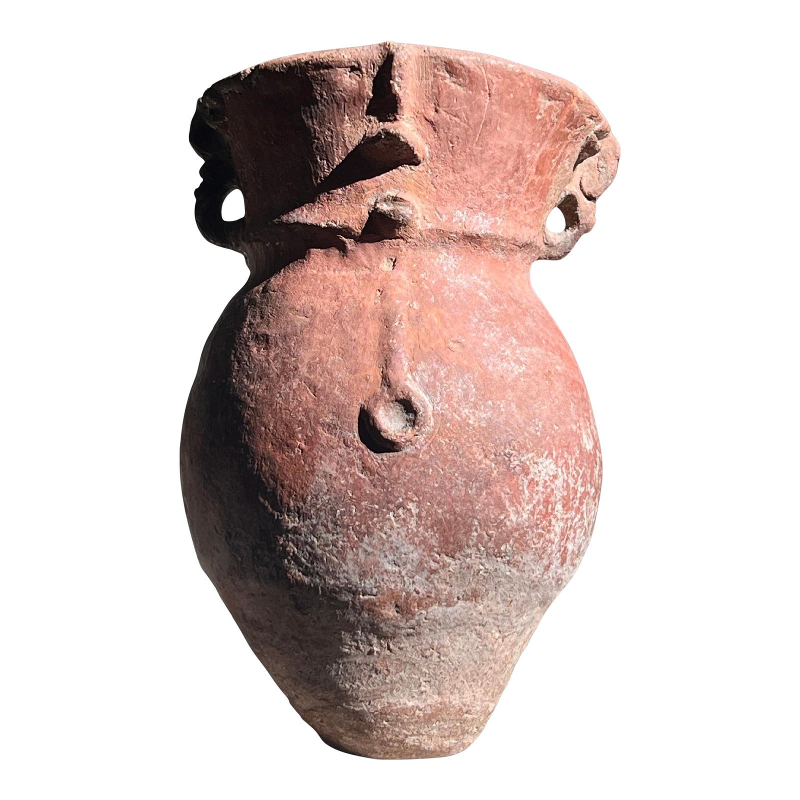 Pre Columbian Clay Pottery Vessel | Chairish