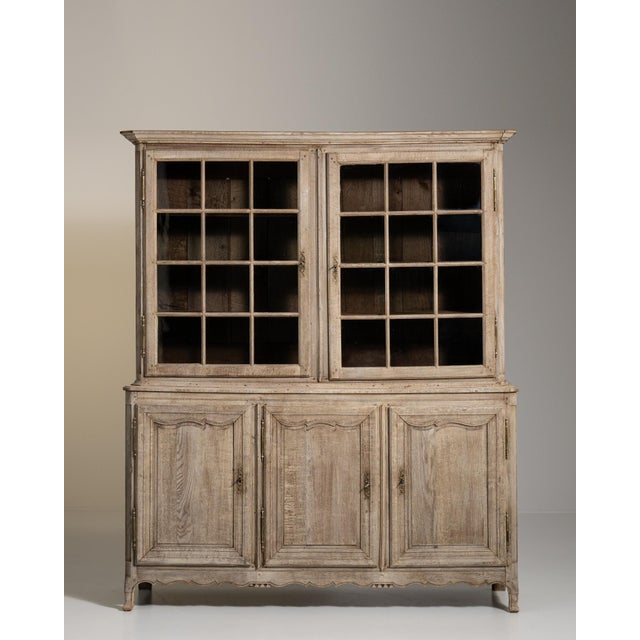 19th Century French Provincial Brown Wood China & Display Cabinets For Sale - Image 13 of 15