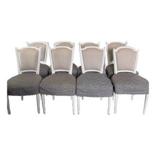 Late 18th Century Set of 8 Louis Philippe Dining Chairs For Sale