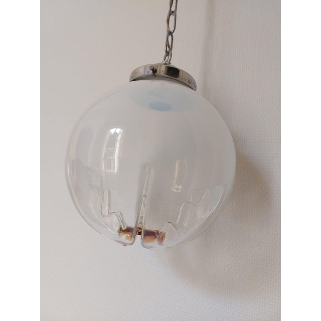 Mid-Century Modern Pendant Light in Murano Glass from AV Mazzega, 1970 For Sale - Image 13 of 18