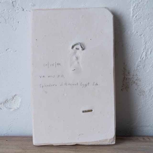 Egyptian Goddess Plaster Relief For Sale - Image 4 of 5