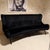 Extremely rare and elegant sofa by Marco Zanuso 1960s Curved line Black velvet Originally burgundy, the sofa has been...
